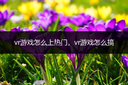 vr游戏怎么上热门，vr游戏怎么搞