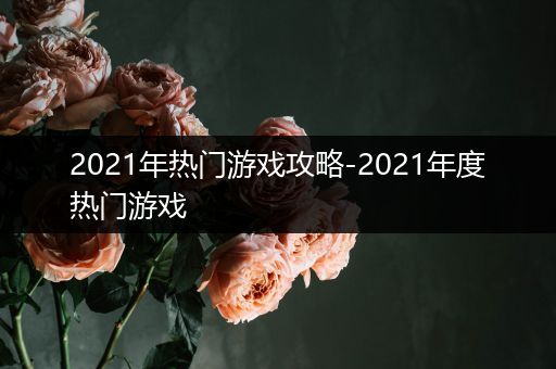 2021年热门游戏攻略-2021年度热门游戏