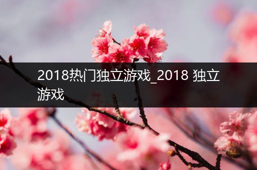 2018热门独立游戏_2018 独立游戏