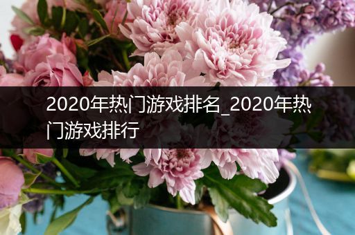 2020年热门游戏排名_2020年热门游戏排行