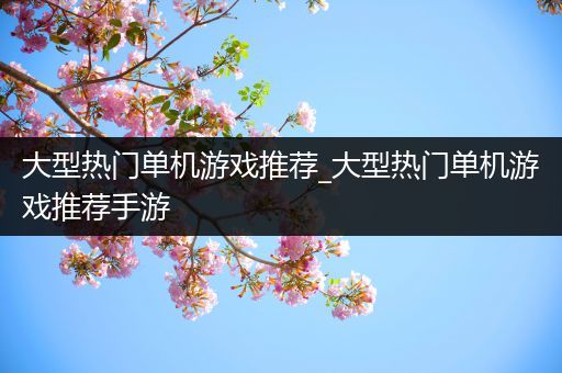 大型热门单机游戏推荐_大型热门单机游戏推荐手游