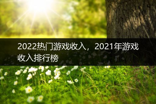 2022热门游戏收入，2021年游戏收入排行榜