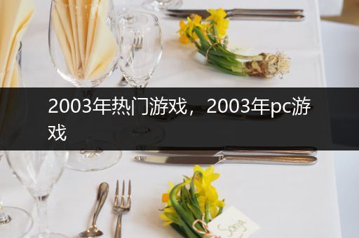 2003年热门游戏，2003年pc游戏