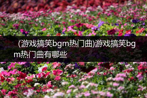 （游戏搞笑bgm热门曲)游戏搞笑bgm热门曲有哪些