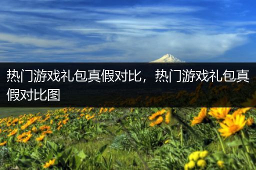 热门游戏礼包真假对比，热门游戏礼包真假对比图