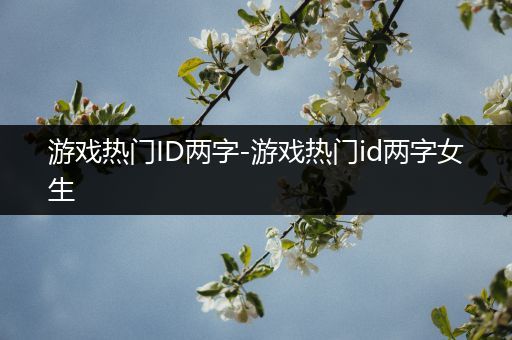 游戏热门ID两字-游戏热门id两字女生