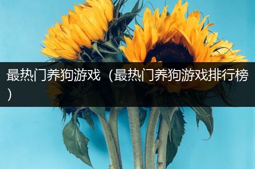 最热门养狗游戏（最热门养狗游戏排行榜）