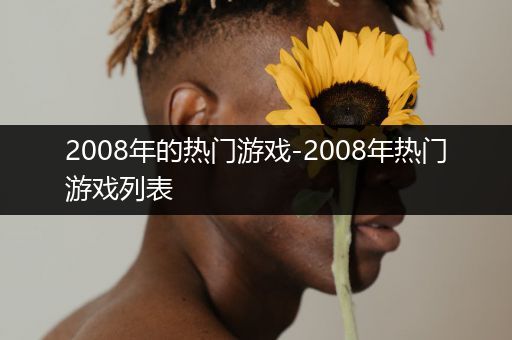 2008年的热门游戏-2008年热门游戏列表