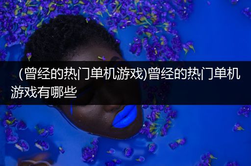 （曾经的热门单机游戏)曾经的热门单机游戏有哪些