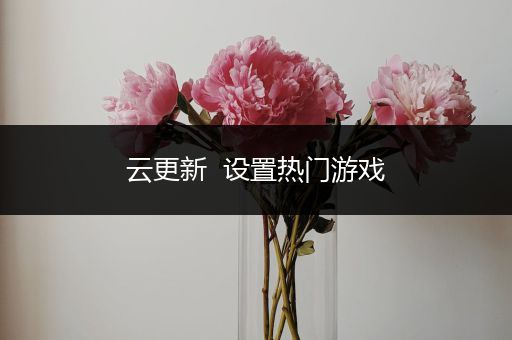 云更新  设置热门游戏